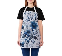 Фартук кухонный JOYARTY "Мотивы гжели", универсальный размер для женщин и мужчин ap_sd1641