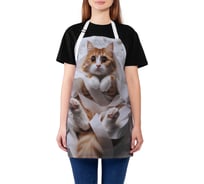 Фартук кухонный JOYARTY "Кот хулиган", универсальный размер для женщин и мужчин, серия Мужские праздники ap_430073