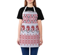 Фартук кухонный JOYARTY "Народные узоры", универсальный размер для женщин и мужчин ap_32514