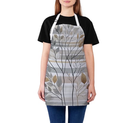Фартук кухонный JOYARTY "Композиция из веток", универсальный размер для женщин и мужчин ap_sd3128