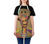 Фартук кухонный JOYARTY "Разноцветный жираф", универсальный размер для женщин и мужчин ap_385250