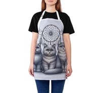 Фартук кухонный JOYARTY "Ловец котов", универсальный размер для женщин и мужчин ap_sd1168