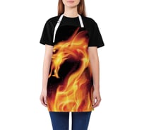 Фартук кухонный JOYARTY "Огненный дракон", универсальный размер для женщин и мужчин ap_36688