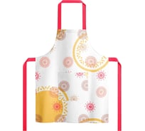 Фартук с карманом женский Guten Morgen Рогожка, Солнечные узоры (60x80 см) Фр-СУ-60-80