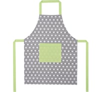 Фартук с карманом женский Guten Morgen Рогожка, Абстракция серая (60x80 см) ФР-Абс-60-80