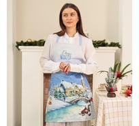 Фартук Этель "Рождественский вечер" 60x70 см, 100% хлопок, саржа 190 г/м2 9905059