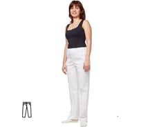 Брюки универсальные Комус у14-БР белые, р.52-54, р.170-176 661280