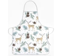 Фартук Доляна Олени 70х80 см, 100% полиэстер 9473775