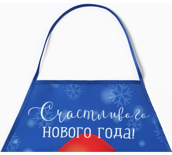 Фартук для творчества Этель "Дед Мороз" 49x39 см, 100% полиэстер 10638166