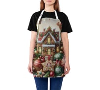 Фартук кухонный JoyArty Праздничный дом, универсальный размер, для женщин и мужчин, серия Новый год и Рождество ap_sd3881
