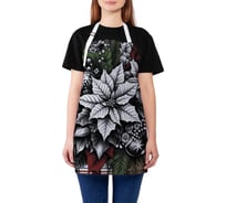 Фартук кухонный JoyArty Серые цветы, универсальный размер, для женщин и мужчин, серия Новый год и Рождество ap_sd3906