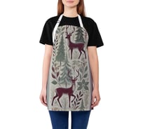 Фартук кухонный JoyArty Олени в лесу, универсальный размер, для женщин и мужчин, серия Новый год и Рождество ap_sd3860