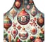 Фартук кухонный JoyArty Расписные шары, универсальный размер, для женщин и мужчин, серия Новый год и Рождество ap_sd3924 2