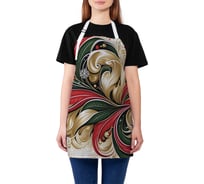 Фартук кухонный JoyArty Узоры краской, универсальный размер, для женщин и мужчин, серия Новый год и Рождество ap_sd3919