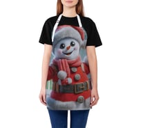 Фартук кухонный JoyArty Счастливый снеговик, универсальный размер, для женщин и мужчин, серия Новый год и Рождество ap_sd3928