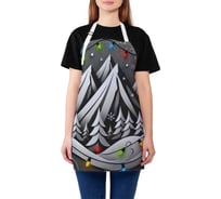 Фартук кухонный JoyArty Горы в огоньках, универсальный размер, для женщин и мужчин, серия Новый год и Рождество ap_sd3964