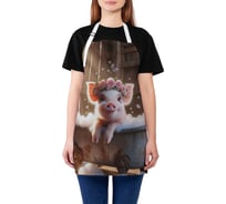 Фартук кухонный JoyArty Хрюша с розами, универсальный размер, для женщин и мужчин, ap_sd3576