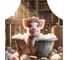 Фартук кухонный JoyArty Хрюша с розами, универсальный размер, для женщин и мужчин, ap_sd3576 2