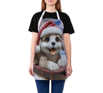 Фартук кухонный JoyArty Катание на санях, универсальный размер, для женщин и мужчин, серия Новый год и Рождество ap_sd3868