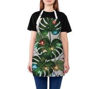 Фартук кухонный JoyArty Монстера в огнях, универсальный размер, для женщин и мужчин, серия Новый год и Рождество ap_sd3944