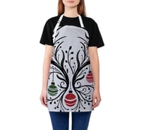 Фартук кухонный JoyArty Древо в украшениях, универсальный размер, для женщин и мужчин, серия Новый год и Рождество ap_sd3962