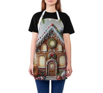 Фартук кухонный JoyArty Пряничный домик, универсальный размер, для женщин и мужчин, серия Новый год и Рождество ap_sd3882