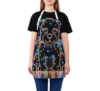 Фартук кухонный JoyArty Песик в огоньках, универсальный размер, для женщин и мужчин, серия Новый год и Рождество ap_sd3888