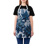 Фартук кухонный JoyArty Синяя листва, универсальный размер, для женщин и мужчин, серия Новый год и Рождество ap_sd3915