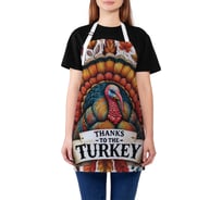 Фартук кухонный JoyArty Благодарность индейке, универсальный размер, для женщин и мужчин, ap_sd4027