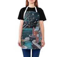 Фартук кухонный JoyArty Зимний городок, универсальный размер, для женщин и мужчин, серия Новый год и Рождество ap_sd3985