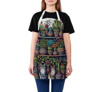 Фартук кухонный JoyArty Полка с цветами, универсальный размер, для женщин и мужчин, ap_sd3518