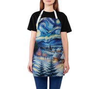 Фартук кухонный JoyArty Праздничная ночь, универсальный размер, для женщин и мужчин, серия Новый год и Рождество ap_sd3891