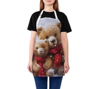 Фартук кухонный JoyArty Снежные мишки, универсальный размер, для женщин и мужчин, серия Новый год и Рождество ap_sd3975