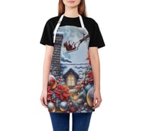 Фартук кухонный JoyArty Сказочная ночь, универсальный размер, для женщин и мужчин, серия Новый год и Рождество ap_sd3869