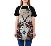 Фартук кухонный JoyArty Олени на празднике, универсальный размер, для женщин и мужчин, серия Новый год и Рождество ap_sd3960