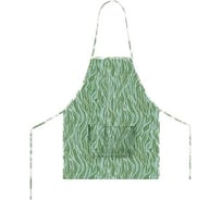 Фартук MONA LIZA 5060498/7-1 длина 70, ширина 65, 1 карман "Organic зеленый" Мелисса 4630112456547