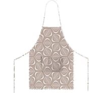 Фартук MONA LIZA 5060498/3 длина 70, ширина 65, 1 карман "Leafs бежевый" Мелисса 4630112453614