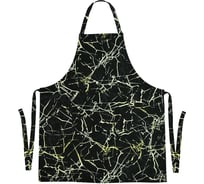 Фартук МУЛЬТИДОМ Чёрный мрамор с карманом, размер 70x80 см МТ71-294