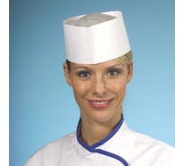 Поварская пилотка PAPSTAR Н90 мм, 25 шт/уп, бумага, белая 1/20 PS-12212