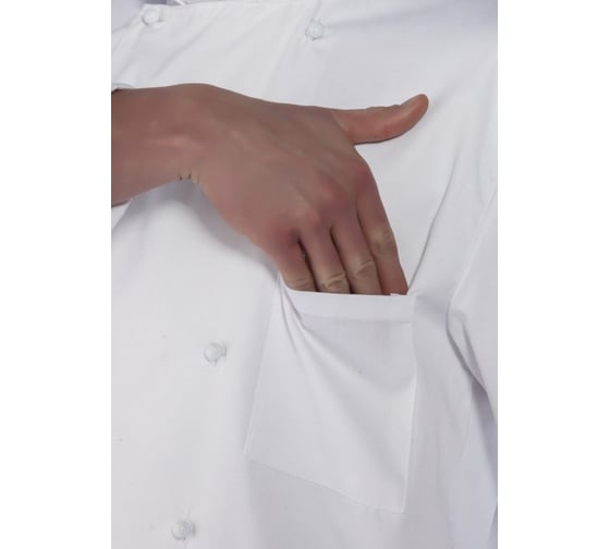 Поварская двубортная куртка СОЮЗСПЕЦОДЕЖДА Люкс, белая, р. 40-42, рост 170-176 2000000000664