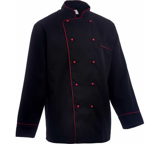 Поварская куртка СОЮЗСПЕЦОДЕЖДА Люкс черная, р. 48-50, рост 182-188 2000000000619
