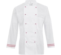 Поварская куртка СОЮЗСПЕЦОДЕЖДА Люкс-Лайт красная полоска, р. 64-66, рост 170-176 2000000001005