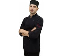 Мужской китель повара Tekca Line Максимо черный, размер 48-50, рост 182-188 2000000116563