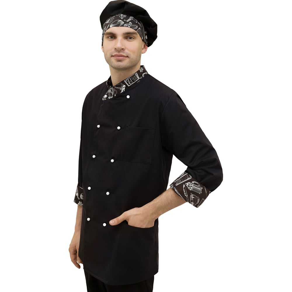 Мужской китель повара Tekca Line размер 60-62, рост 182-188 ...