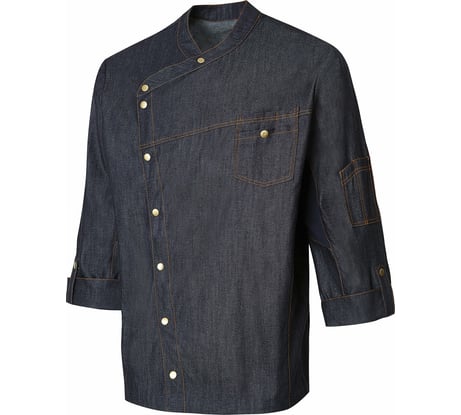 Поварской мужской китель СОЮЗСПЕЦОДЕЖДА РИСТРЕТТО ШЕФ, джинс, темно-синий, р. 48-50 2000000179384