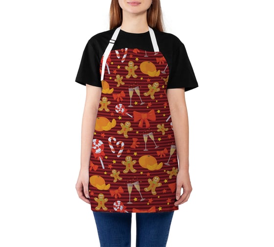 Кухонный фартук JOYARTY Новогодний уют, универсальный размер для женщин и мужчин ap_419870 1