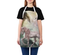 Кухонный фартук JOYARTY Усталость единорога, универсальный размер для женщин и мужчин ap_12392