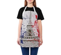 Кухонный фартук JOYARTY Эйфелева башня на флаге Франции, универсальный размер для женщин и мужчин ap_15469