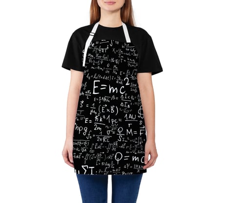 Кухонный фартук JOYARTY Научные формулы, универсальный размер для женщин и мужчин ap_7133