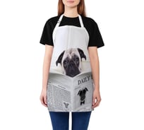 Кухонный фартук JOYARTY Собака с газетой, универсальный размер для женщин и мужчин ap_41936
